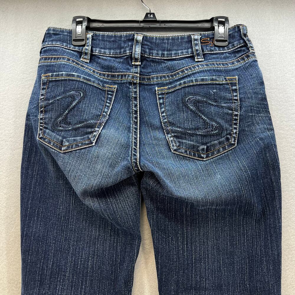 Silver Jean Co Jeans Women's 30x32 (10) Dark Blue Suki Bootcut Preppy Normcore - Picture 3 of 15